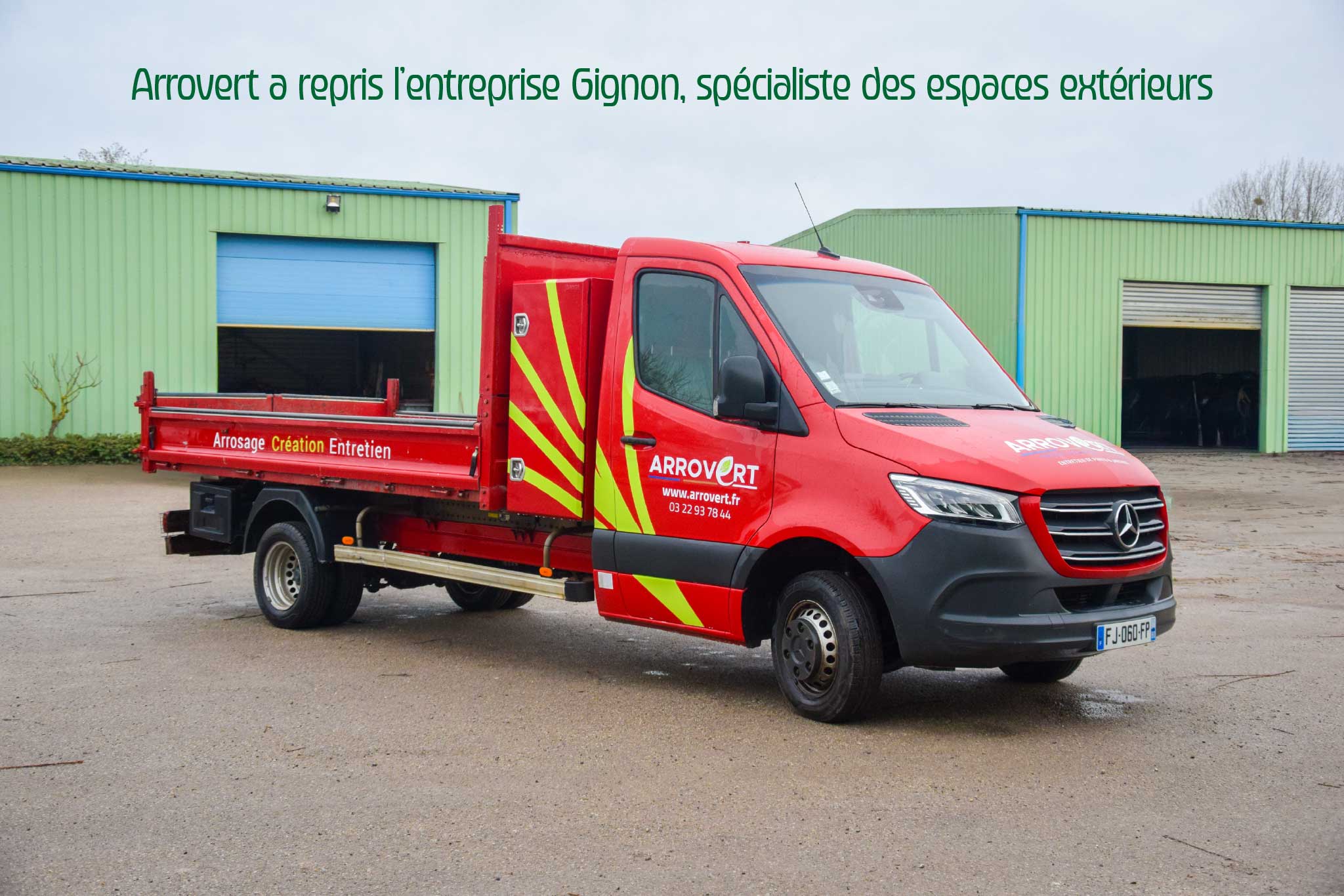 Reprise de l’entreprise Gignon par Arrovert